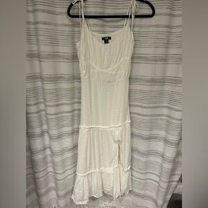 PAIGE Cream Spaghetti Strap Maxi Dress